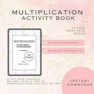 Εκτυπώσιμο βιβλίο πολλαπλασιασμού με πράξεις με αριθμους 1-9 σε Α4 διαστάσεις-Αντίγραφο - φύλλα εργασίας - 2