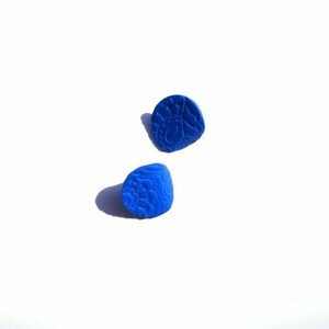 Σκουλαρίκια απο πηλό Briliant Blue - πηλός, μικρά, φθηνά