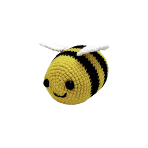 Πλεκτή Μέλισσα - βαμβάκι, ακρυλικό, χειροποίητα, ζωάκια