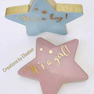 Αστεράκι για νεογέννητο κορίτσι It's a girl! - κορίτσι, δώρο, βρεφικά, δώρο για νεογέννητο, διακοσμητικό παιδικού δωματίου - 5