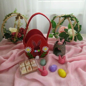 Πακέτο δώρου Easter Edition: "My Little Bunny Bag" - σετ, διακοσμητικά, πασχαλινά δώρα, διακοσμητικό πασχαλινό, soy wax - 4