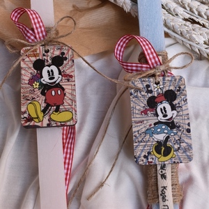 Σετ λαμπάδες Minnie mouse - Mickey mouse - λαμπάδες, σετ, ζευγάρια, για ενήλικες, ήρωες κινουμένων σχεδίων - 3