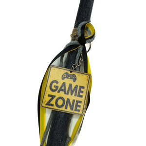 Λαμπάδα αρωματική γκρι σκούρο με μπρελόκ GAME ZONE - αγόρι, λαμπάδες, για εφήβους, games - 2