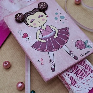 "Prima Ballerina" Λαμπάδα Ροζ Αρωματική Πλακέ Ξυστή 30x3.5cm - κορίτσι, λαμπάδες, μπαλαρίνες, για παιδιά, πριγκίπισσες - 4