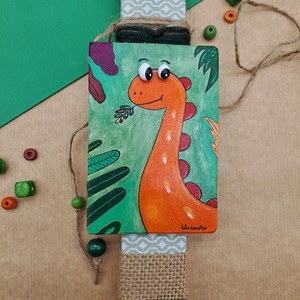 "Cool Dino" Λαμπάδα Πράσινη Αρωματική Πλακέ Ξυστή 30x3.5cm - αγόρι, λαμπάδες, για παιδιά, ζωάκια - 3