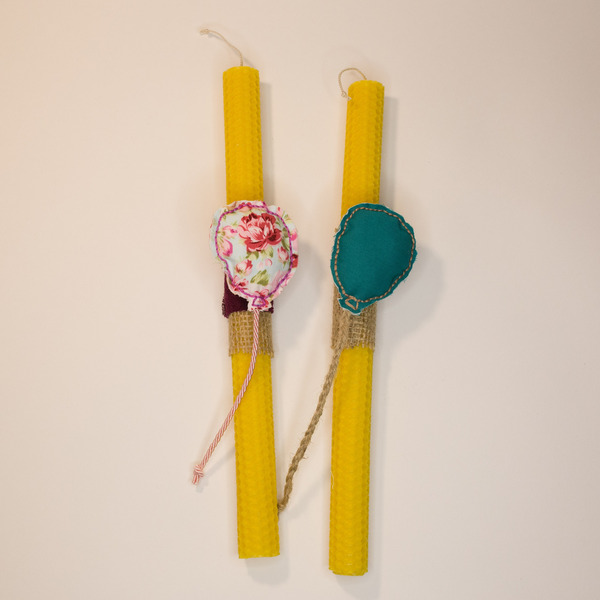 Πασχαλινή λαμπάδα από μελισοκέρι με μαγνητάκι μπαλόνι - κορίτσι, λαμπάδες, αγορίστικο, για παιδιά