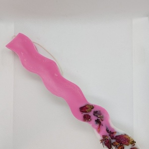 Χειροποίητη Φυτική Αρωματική Λαμπάδα (Roses) - κορίτσι, λουλούδια, λαμπάδες, για ενήλικες, για εφήβους