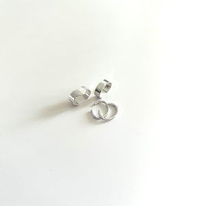 Shiny ear cuffs | Ασήμι 925 χειροποίητα σκουλαρίκια ear cuffs - ασήμι 925, δάκρυ, μικρά, φθηνά - 3