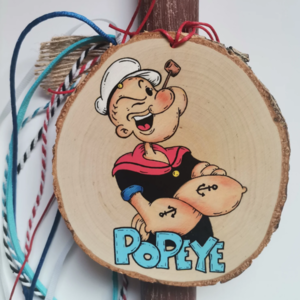 Χειροποίητη αρωματική λαμπάδα για τους λάτρεις των κόμικς Popeye - λαμπάδες, για παιδιά, για ενήλικες, για εφήβους, ήρωες κινουμένων σχεδίων - 2