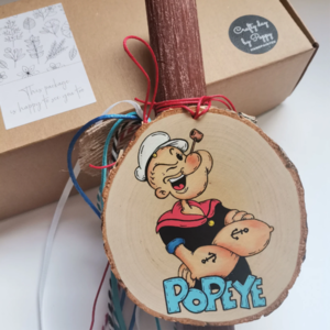 Χειροποίητη αρωματική λαμπάδα για τους λάτρεις των κόμικς Popeye - λαμπάδες, για παιδιά, για ενήλικες, για εφήβους, ήρωες κινουμένων σχεδίων - 3