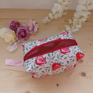 Νεσεσέρ box strawberries in pink - ύφασμα, καλλυντικών, ταξιδίου - 3
