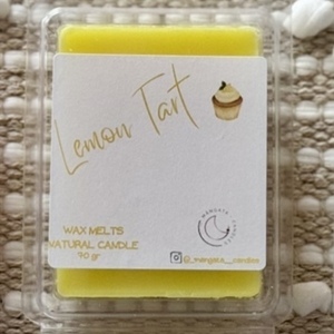 Lemon tart…Wax melts snap bar από φυτικό κερί ελαιοκράμβης 70 gr - αρωματικά κεριά, vegan friendly, waxmelts - 4