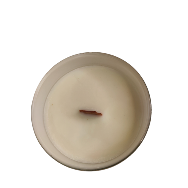 White Matt χειροποίητο αρωματικό κερί με ξύλινο καπάκι Σανδαλόξυλο 200 ml - ρεσώ & κηροπήγια - 2