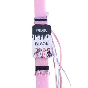 Λαμπάδα πλακέ αρωματική Blackpink ροζ 32εκ - κορίτσι, λαμπάδες, για παιδιά, για ενήλικες, για εφήβους - 3