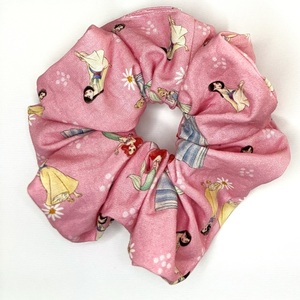 Scrunchies πριγκίπισσες-ροζ χρώμα-παιδικό large - ύφασμα, λαστιχάκια μαλλιών