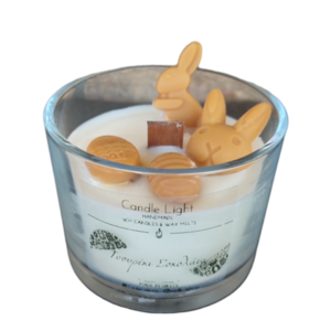 Τσουρέκι Σοκολάτα χειροποίητο κερί 100γρ - κερί, αρωματικά κεριά, κερί σόγιας, soy candle