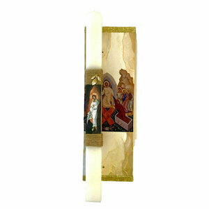Πασχαλινή Λαμπάδα Decoupage Με Τον Ιησού Χριστό 35cm - λαμπάδες, για παιδιά, για ενήλικες, για εφήβους
