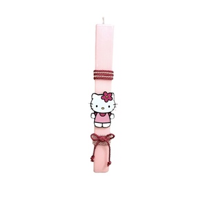Αρωματική λαμπάδα Hello Kitty ροζ 30 εκ. - κορίτσι, λαμπάδες, για παιδιά, ήρωες κινουμένων σχεδίων - 2