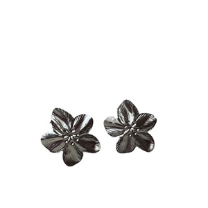 “Jasmine” σκουλαρίκια ασημί από ατσάλι - λουλούδι, ατσάλι