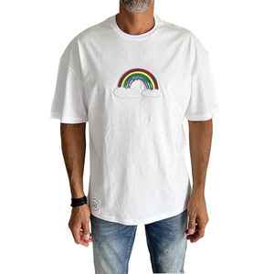 KDK - AstrafTEES ( PRIDE Rainbow White ) - t-shirt, unisex