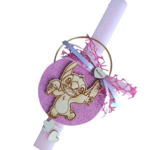λαμπάδα Στιτς με διακοσμητικό για το παιδικό δωμάτιο 30 cm ( stitch ) - λαμπάδες, για παιδιά, ήρωες κινουμένων σχεδίων