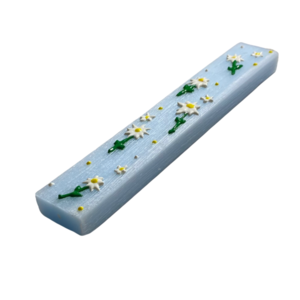 Λαμπάδα “Daisies” (ζωγραφισμένη στο χέρι) - λουλούδια, λαμπάδες, για παιδιά, για ενήλικες, για εφήβους - 2