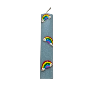 Λαμπάδα “Rainbows” (ζωγραφισμένη στο χέρι) - λαμπάδες, ουράνιο τόξο, για παιδιά, για ενήλικες, για εφήβους - 2