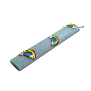 Λαμπάδα “Rainbows” (ζωγραφισμένη στο χέρι) - λαμπάδες, ουράνιο τόξο, για παιδιά, για ενήλικες, για εφήβους