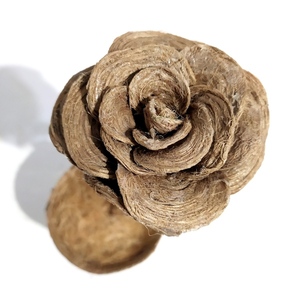 Χειροποίητο γλαστράκι με τριαντάφυλλο από φυτικό σπάγγο,ιδανικό δώρο για τη γιορτή της μητερας - ύφασμα, διακοσμητικά - 4