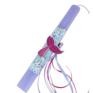 λαμπάδα με γοργονοουρά 30 cm ( γοργόνα ) - κορίτσι, λαμπάδες, για παιδιά, για εφήβους, γοργόνες