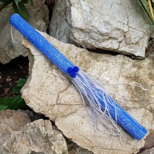 Πασχαλινή Μπλε Αρωματική Λαμπάδα Boho με φτερά 29cm - κορίτσι, λαμπάδες, για παιδιά, για ενήλικες, για εφήβους