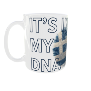 Κεραμική λευκή κούπα 325 ml-Ελληνικό DNA - πορσελάνη - 2