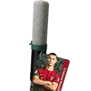 Πασχαλινή λαμπάδα ποδοσφαιριστής «Ronaldo» - αγόρι, λαμπάδες, με ξύλινο στοιχείο