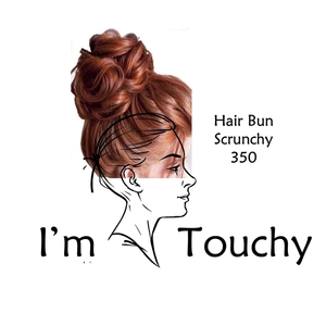 SCRUNCHY HAIR BUN RED 350 - μαλλί, μοδάτο, δώρα για γυναίκες, λαστιχάκια μαλλιών - 2