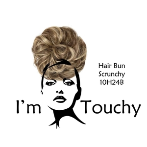 SCRUNCHY HAIR BUN 10H24B - μαλλί, μοδάτο, δώρα για γυναίκες, λαστιχάκια μαλλιών