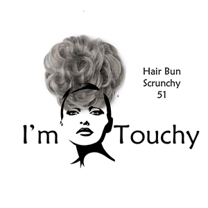SCRUNCHY HAIR BUN 51 - μαλλί, μοδάτο, δώρα για γυναίκες, λαστιχάκια μαλλιών