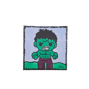 Πρασινος σούπερ ήρωας baby , ζωγραφικη σε καμβα διαστασης 20Χ20εκατ - αγόρι, κρεμαστό διακοσμητικό