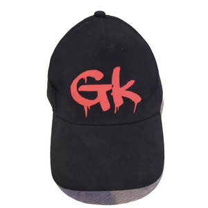 gk black & red cap - ύφασμα