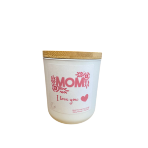 Happy Mother’s Day! Αρωματικό φυτικό κερί σόγιας σε δοχείο με ξύλινο καπάκι. 200 gr - αρωματικά κεριά, σόγια, vegan friendly