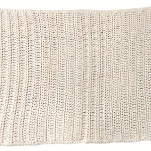 Αφράτη μωρουδιακή χειροποίητη κουβέρτα 100% ακρυλική 113Χ80 - ΜΠΕΖ - κορίτσι, αγόρι