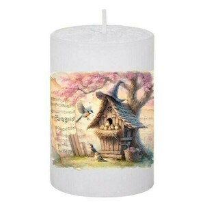 Κερί Vintage Birdhouse 7, 5x7.5cm - αρωματικά κεριά