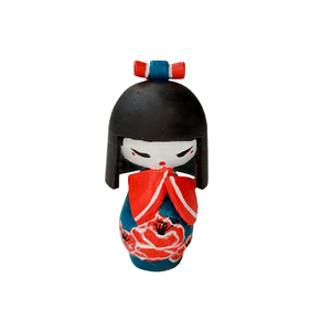 Ιαπωνικες κούκλες Κοκέσι- Kokeshi dolls διακοσμητική μινιατούρα 5εκ - ρητίνη, μινιατούρες φιγούρες