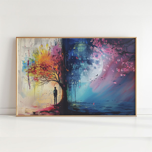 Artistic Tree - πίνακες & κάδρα, αφίσες, DIY, πίνακες ζωγραφικής, σχέδια ζωγραφικής - 2