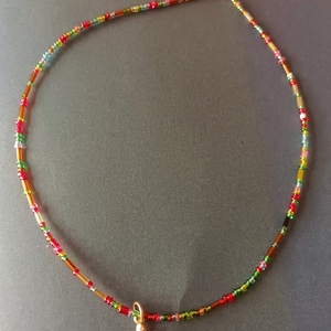 Κολιεδακι με μικρές χαντρουλες - χάντρες, κοντά, seed beads - 3