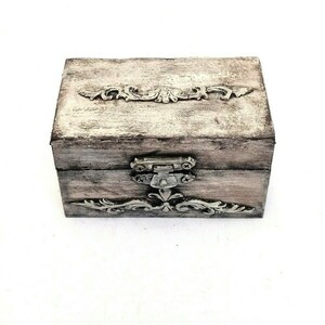 Ξύλινο κουτάκι γκρι "Will you marry me" 5x9x6 - ξύλο, κουτί, οργάνωση & αποθήκευση