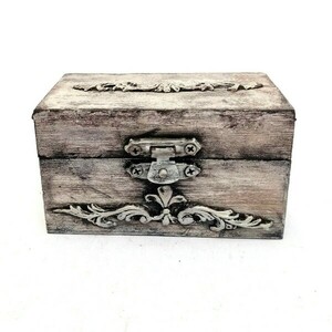 Ξύλινο κουτάκι γκρι "Will you marry me" 5x9x6 - ξύλο, κουτί, οργάνωση & αποθήκευση - 2
