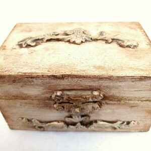 Ξύλινο κουτάκι μπεζ "Will you marry me" 5x9x6 - ξύλο, κουτί, οργάνωση & αποθήκευση - 2