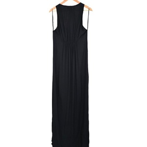 Φόρεμα σεμιζιέ γυναικείο μακρύ - βισκόζη, αμάνικο - 2