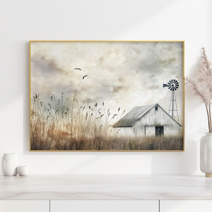 Old White Barn - πίνακες & κάδρα, αφίσες, DIY, πίνακες ζωγραφικής, σχέδια ζωγραφικής - 3