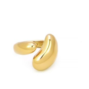 Ατσάλινο Δαχτυλίδι σε χρυσό χρώμα - επιχρυσωμένα, ατσάλι, αυξομειούμενα, φθηνά